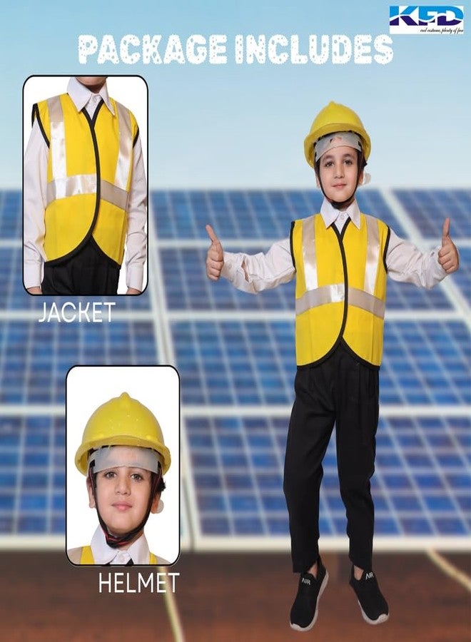 كاكو فانسي دريسيس زي تنكري للأطفال من كاكو، سترة عامل مجتمعي مع صدرية، زي تنكري للمهن - أصفر، 10-12 سنة، للجنسين - Image 3